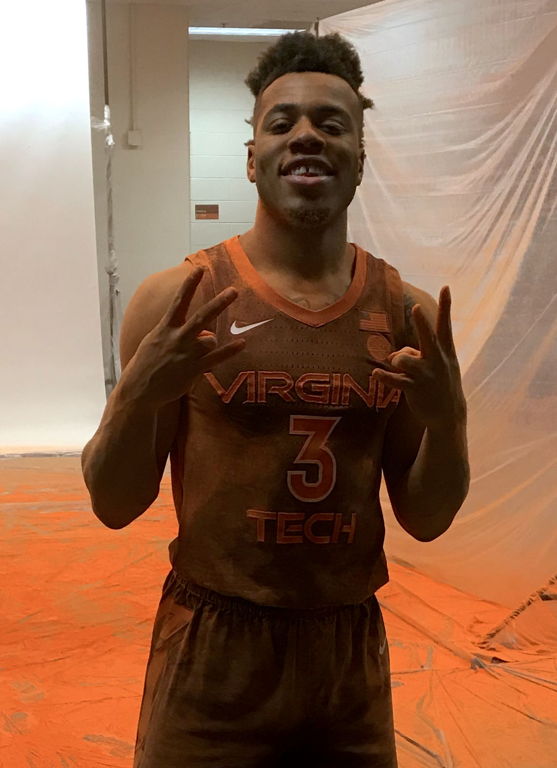 Virginia Tech athletics photo shoot